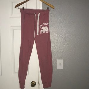 California Republic pink sweat pants